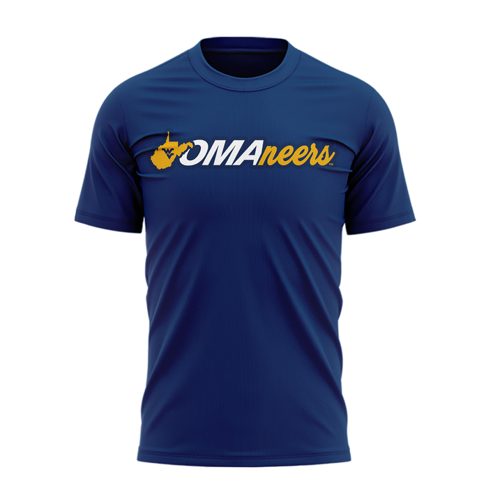 West Virginia Mountaineers 2026 NCAA Baseball Men's College World Series Omaneers Navy T-Shirt | DW94