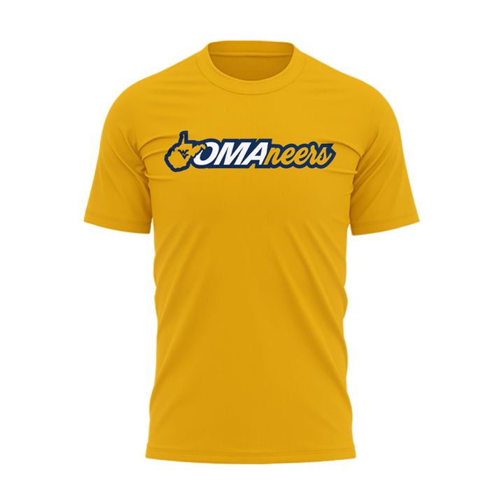West Virginia Mountaineers 2026 NCAA Baseball Men's College World Series Omaneers Gold T-Shirt