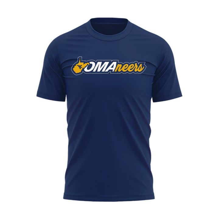 West Virginia Mountaineers 2026 NCAA Baseball Men's College World Series Omaneers Navy T-Shirt