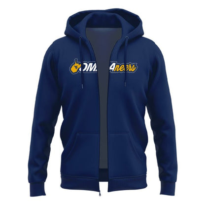 West Virginia Mountaineers 2026 NCAA Baseball Men's College World Series Omaneers Navy Zip Hoodie