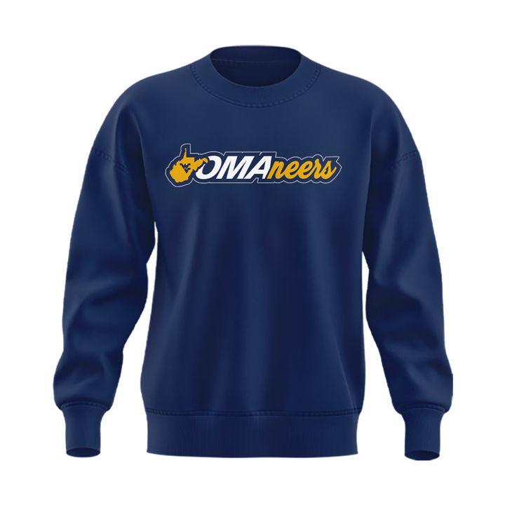 West Virginia Mountaineers 2026 NCAA Baseball Men's College World Series Omaneers Navy Sweatshirt