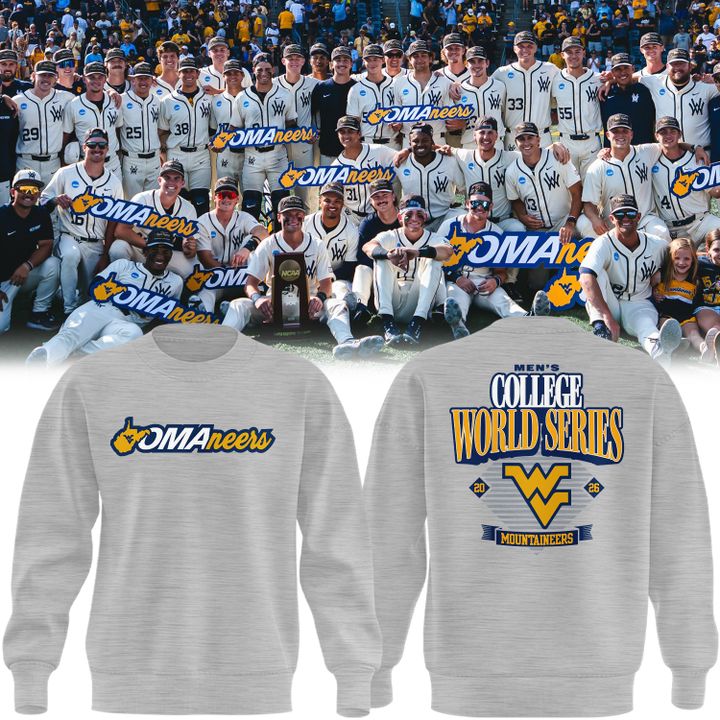 West Virginia Mountaineers 2026 NCAA Baseball Men's College World Series Omaneers Sweatshirt