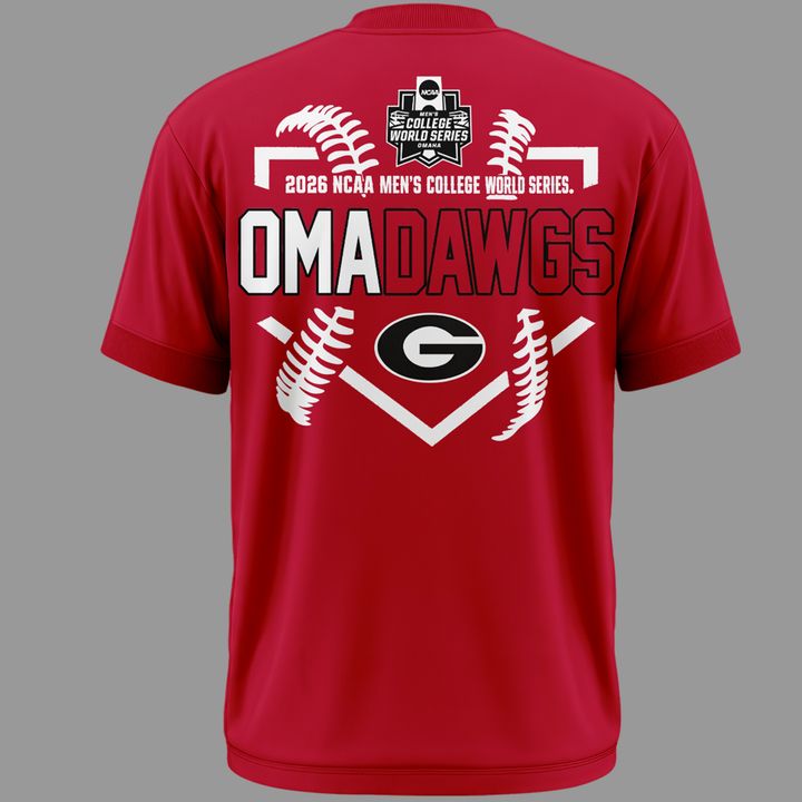 Limited Edition "Omadawgs" T-Shirt Georgia Baseball | AG82