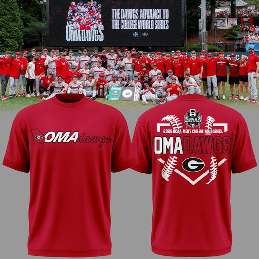 Limited Edition "Omadawgs" T-Shirt Georgia Baseball | AG82