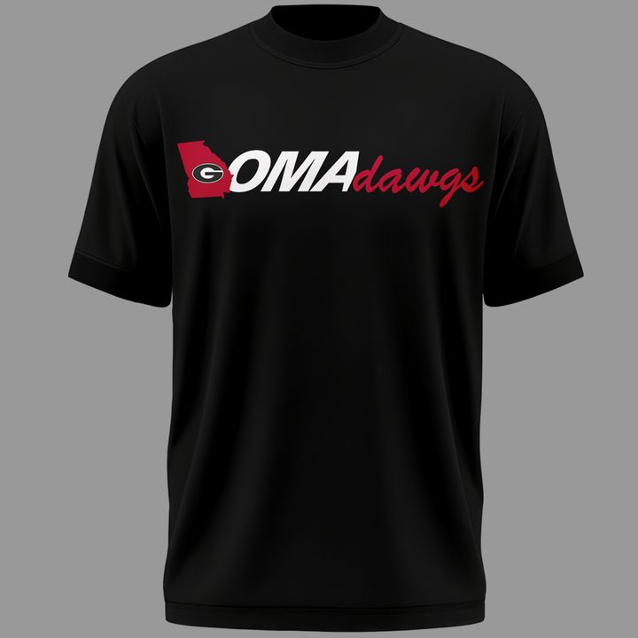 Limited Edition "Omadawgs" Black T-Shirt Georgia Baseball | ZZ59