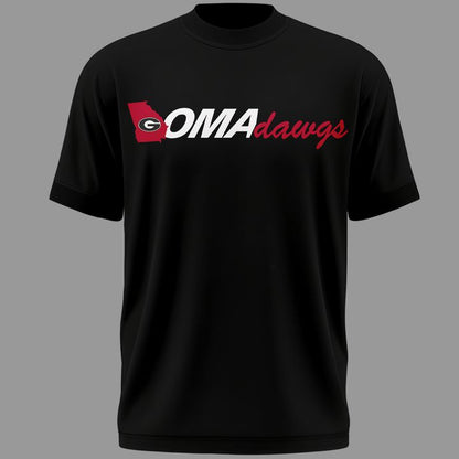 Limited Edition "Omadawgs" Black T-Shirt Georgia Baseball | ZZ59