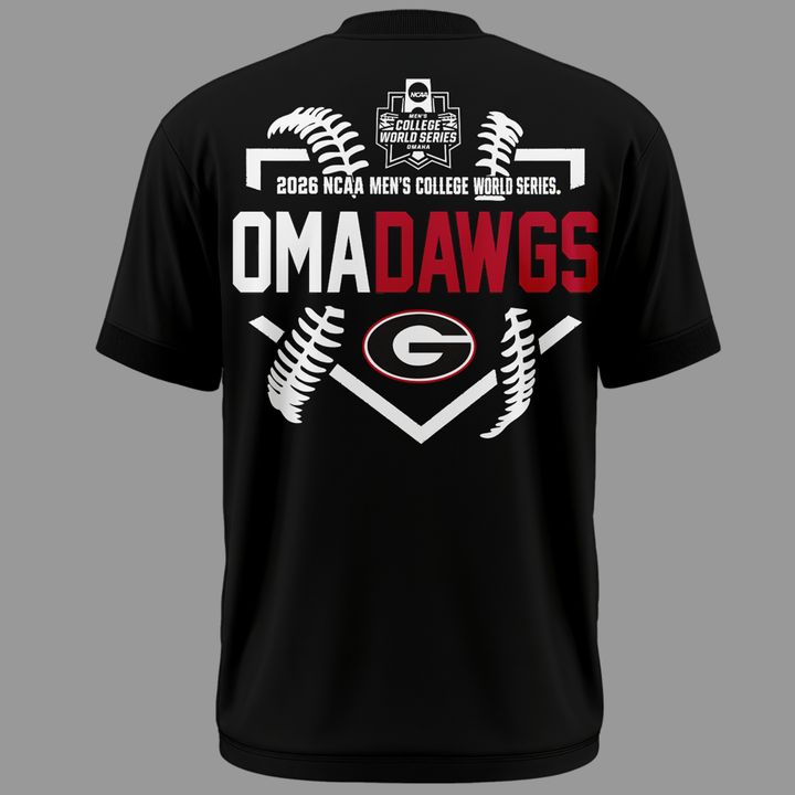 Limited Edition "Omadawgs" Black T-Shirt Georgia Baseball | VN82