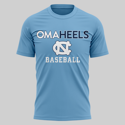 North Carolina Tar Heels 2026 Baseball College World Series Omaheels T-shirt | AC13