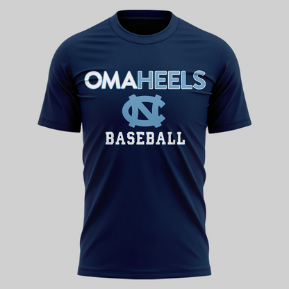 North Carolina Tar Heels 2026 Baseball College World Series Omaheels T-shirt | ZB98