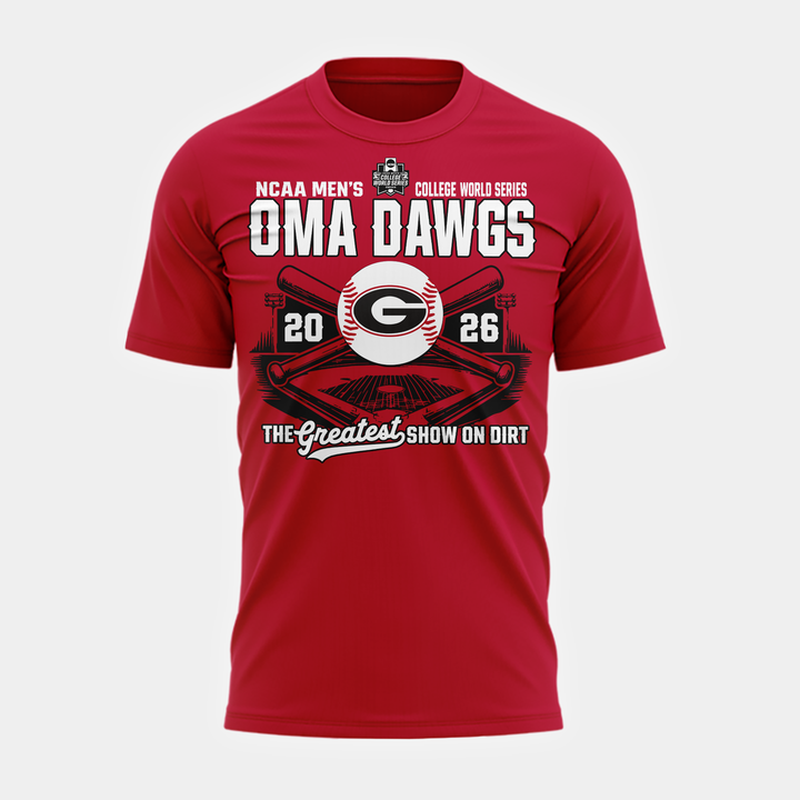 Georgia Bulldogs 2026 Baseball College World Series OmaDawgs T-shirt | JH29