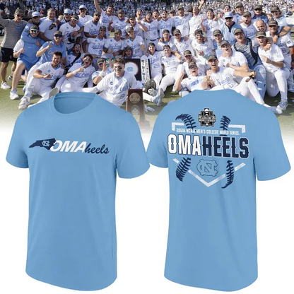 North Carolina Tar Heels 2026 Baseball College World Series Omaheels T-shirt | MC21