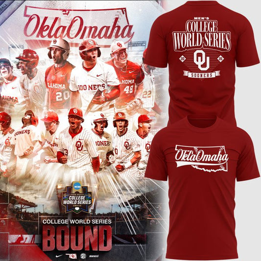 OklaOmaha 2026 Baseball College World Series T-Shirt | CU76