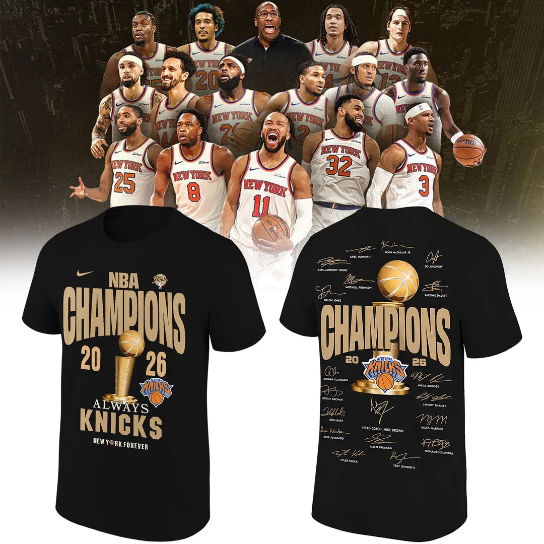 New York Knicks Basketball NBA Rings Champions Tshirt | UO53