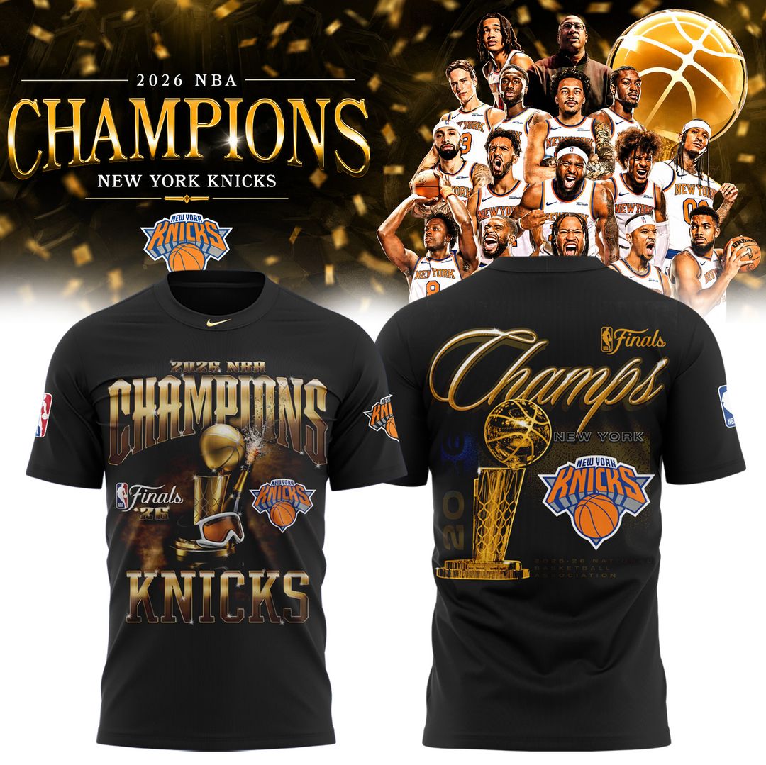 New York Knicks NBA Finals Champs Locker Room T-Shirt | BY42