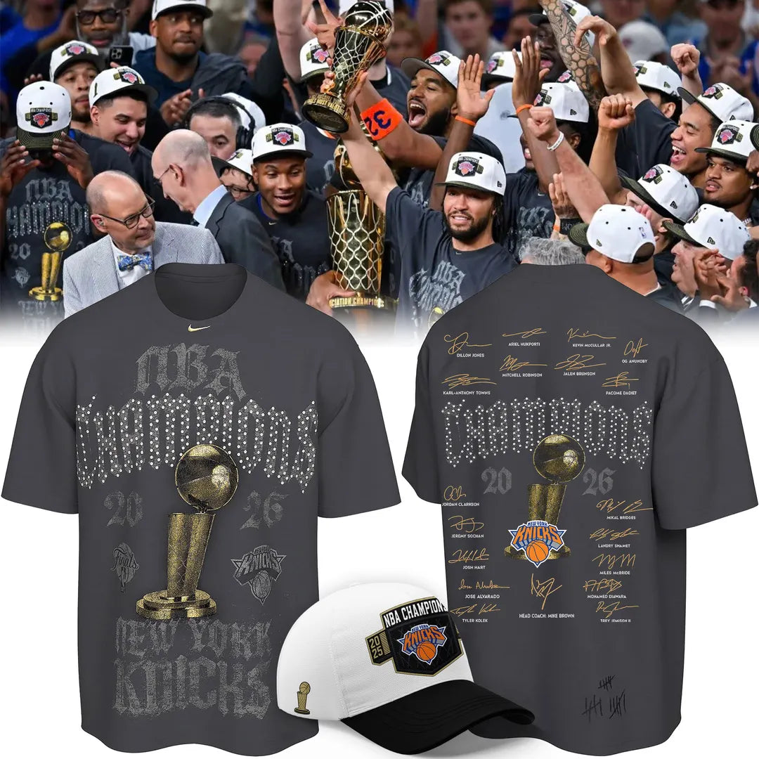 New York Knicks NBA Finals Champs Nike Locker Room T-Shirt | MZ79