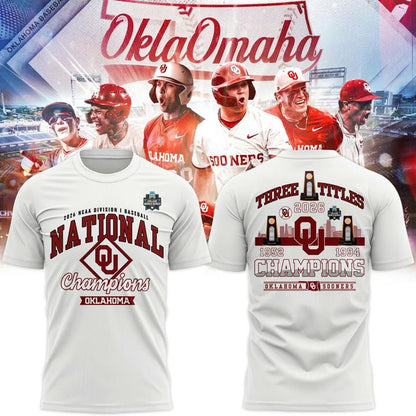 Oklahoma Sooners 2026 NCAA Baseball National Champions Locker Room T-Shirt - White