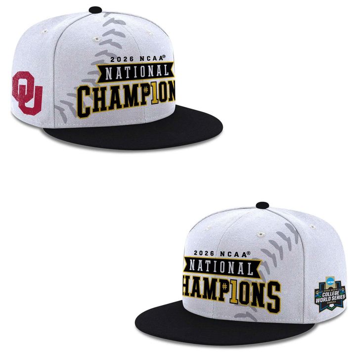 Men's Champion Crimson Oklahoma Sooners 2026 NCAA Baseball Men's College World Series Champions Locker Room T-Shirt