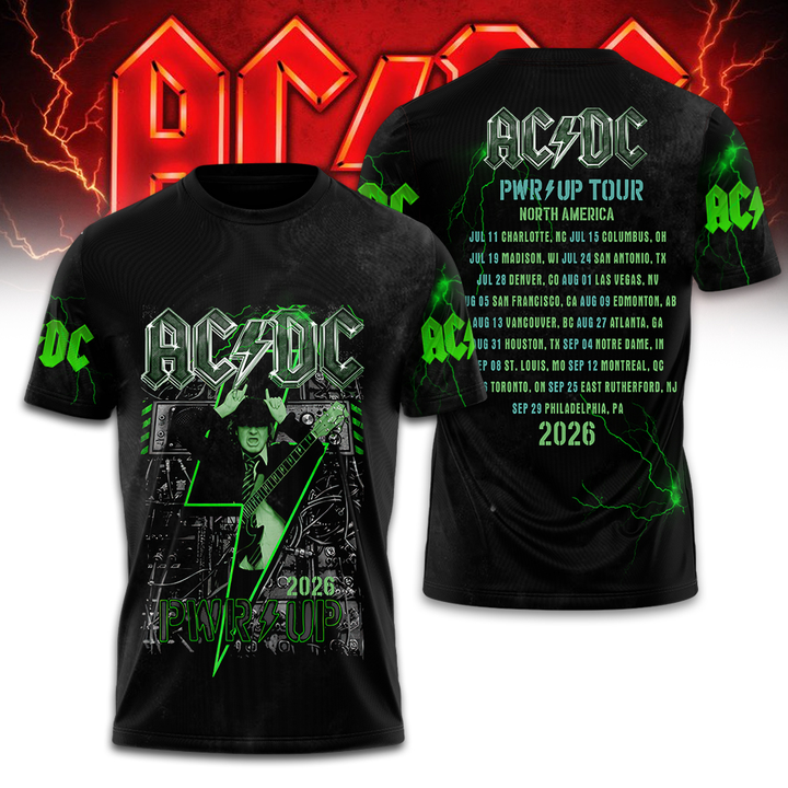 Premium Edition AC/DC Power Up Tour 2026 T-Shirt