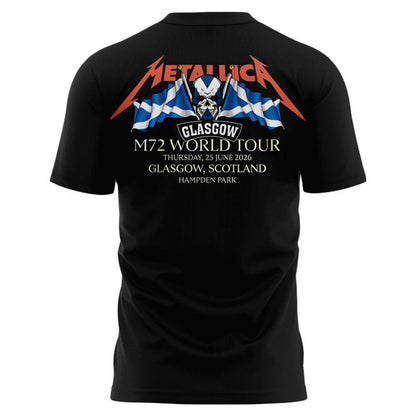 Metallica M72 World Tour Glasgow Special Edition T-Shirt