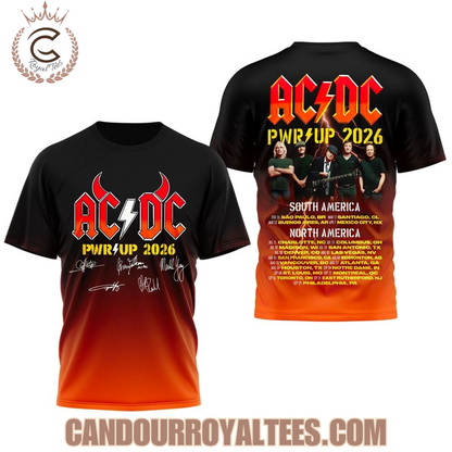AC/DC North America Power Up Tour 2026 TShirt
