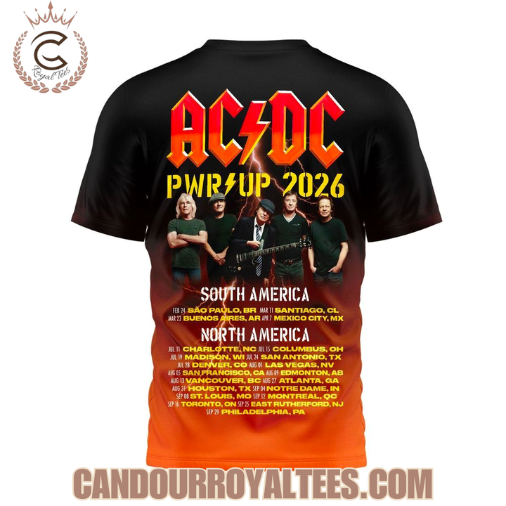 AC/DC North America Power Up Tour 2026 TShirt