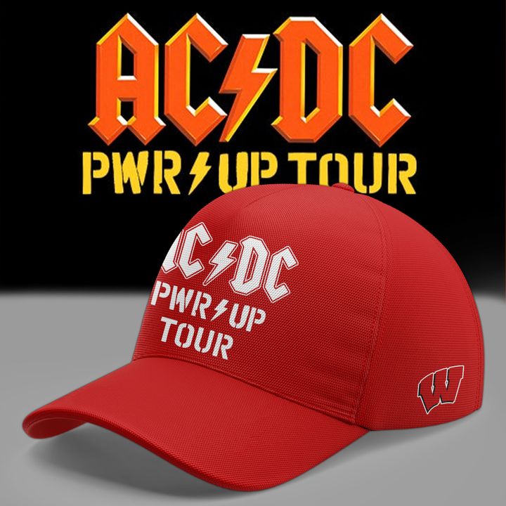 AC/DC x Wisconsin Badgers Football Power Up Tour 2026 T-Shirt