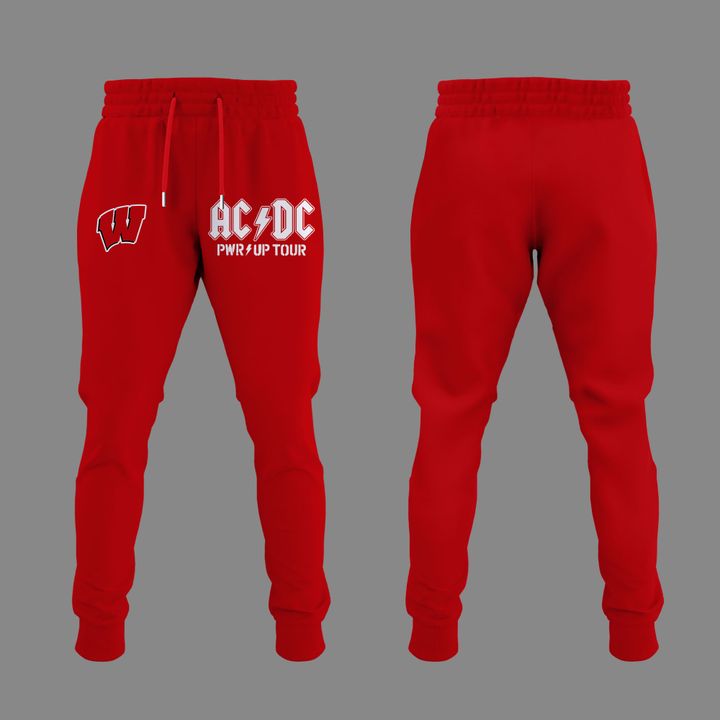 Exclusive AC/DC x Wisconsin Badgers Football - Power Up Tour 2026 T-Shirt