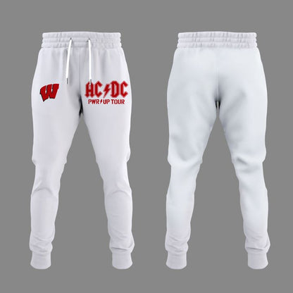 Special Edition AC/DC x Wisconsin Badgers Football Power Up Tour 2026 T-Shirt