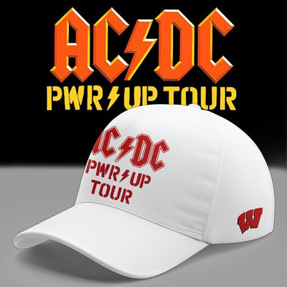 Limited Hoodie AC/DC x Wisconsin Badgers Football - Power Up Tour 2026 Hoodie