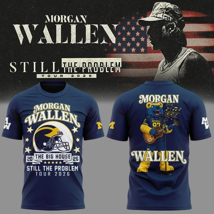 Morgan Wallen x Michigan Football Still The Problem Tour 2026 Limited Shirt | PG59