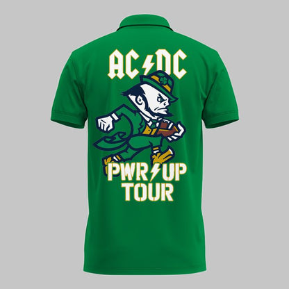 Exclusive Polo AC/DC x Notre Dame Football - Power Up Tour 2026 Polo Shirt