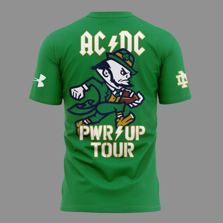 Exclusive AC/DC x Notre Dame Football - Power Up Tour 2026 TShirt