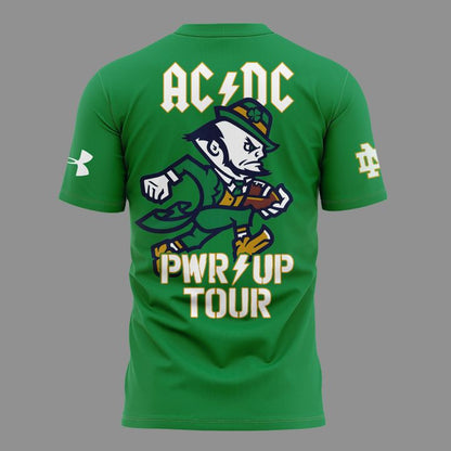 Exclusive AC/DC x Notre Dame Football - Power Up Tour 2026 TShirt