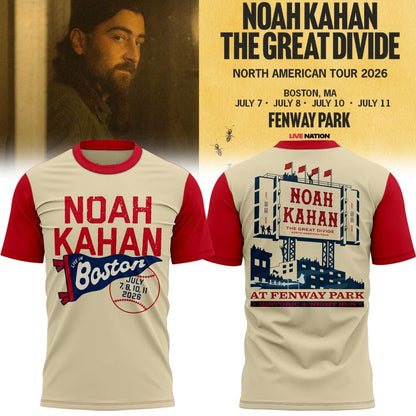 Boston Red Sox x Noah Kahan : The Great Divide Tour Tee | FB20