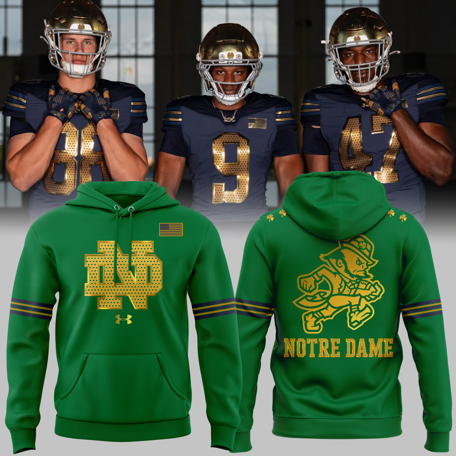 2026 New Hoodie Notre Dame Fighting Irish football