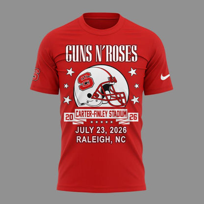 Exclusive Shirt Guns N' Roses x NC State Football - World Tour 2026 T-Shirt | EK28