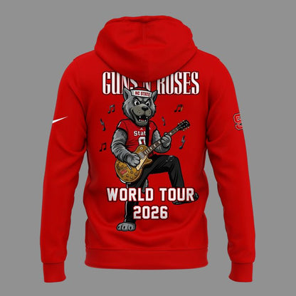 Exclusive 2026 Guns N' Roses x NC State Football - World Tour 2026 Hoodie | OG21