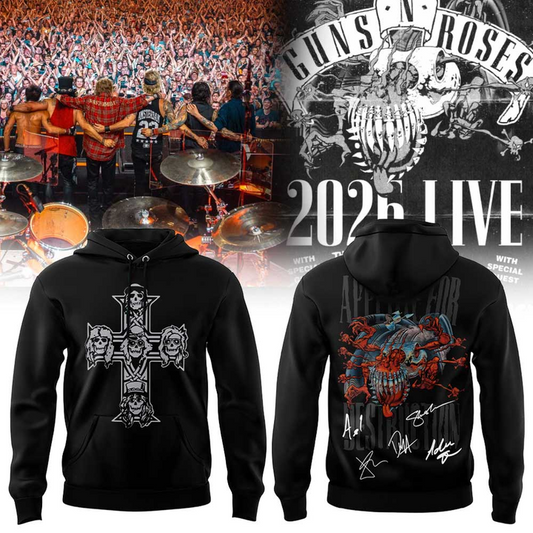Guns N' Roses x NC State Football - World Tour 2026 Hoodie | PA98