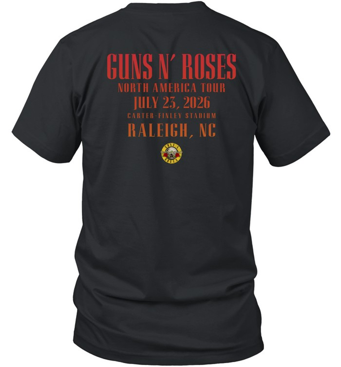 Guns N' Roses - World Tour 2026 At Carter-Finley Stadium T-Shirt | LM21