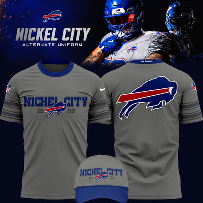 Gray Buffalo Bills City Game Tee | EM70
