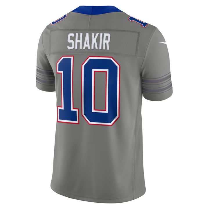 Men's Khalil Shakir Gray Buffalo Bills City Vapor F.U.S.E. Stitched Limited Jersey | JA67