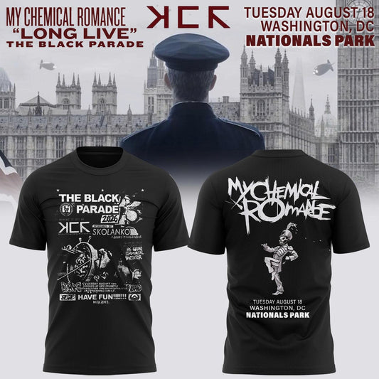 My Chemical Romance The Black Parade 2026 Tour Nationals Park, Washington, D.C T-shirt | QU82