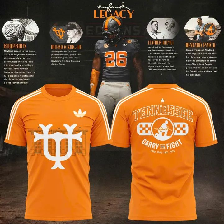 Unisex Adidas Orange Tennessee Football Neyland Legacy T-shirt | EQ85
