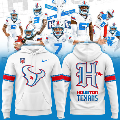 Houston Texans Rivalries By the H. For the H. 2026 Hoodie - White | UN64