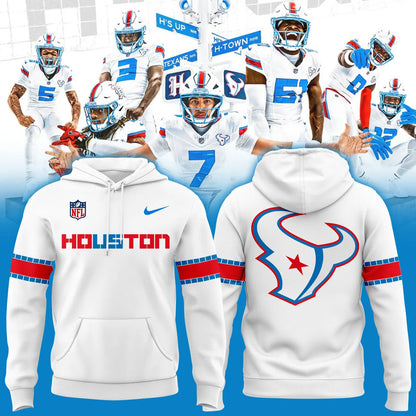Houston Texans Rivalries By the H. For the H. 2026 Hoodie - White | JJ80