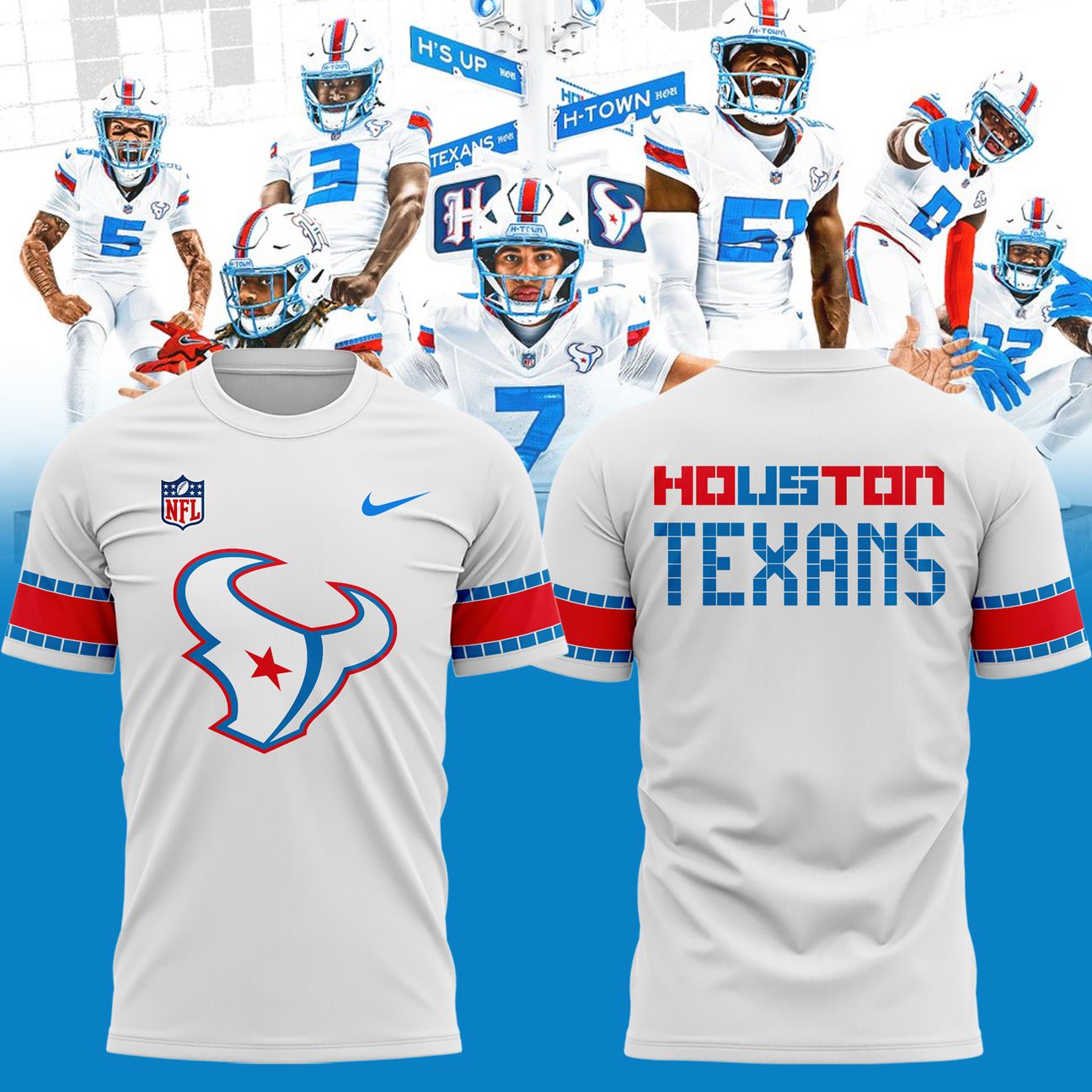 Houston Texans Rivalries By the H. For the H. 2026 T-shirt  | QK28