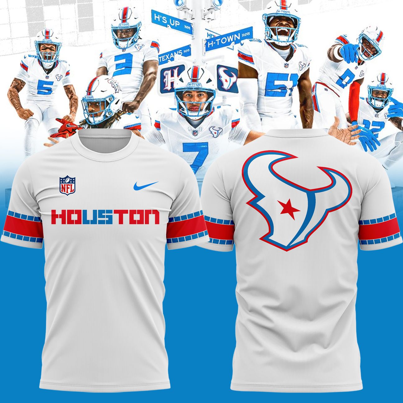 Houston Texans Rivalries By the H. For the H. 2026 T-shirt  | GY24
