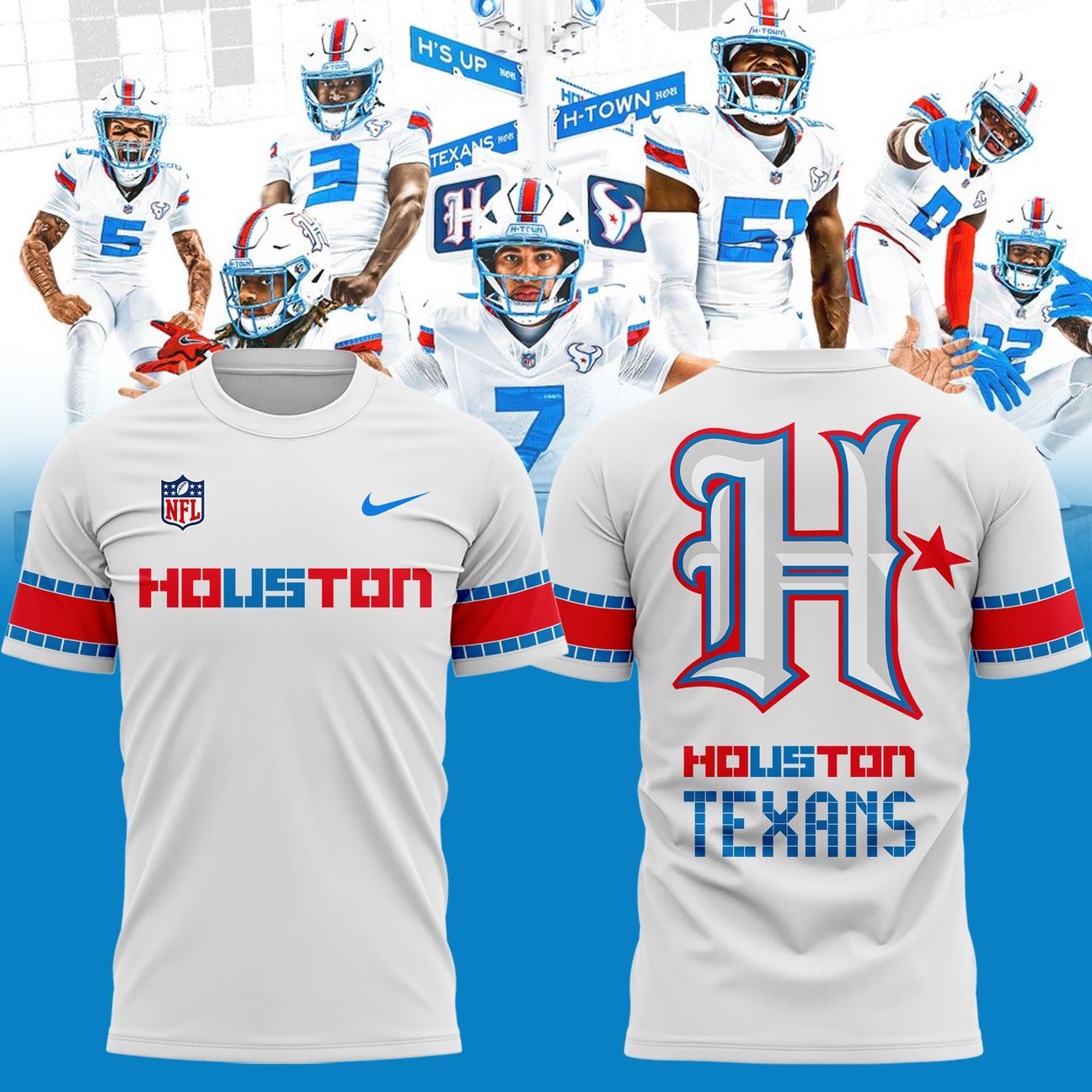 Houston Texans Rivalries By the H. For the H. 2026 T-shirt  | AP17