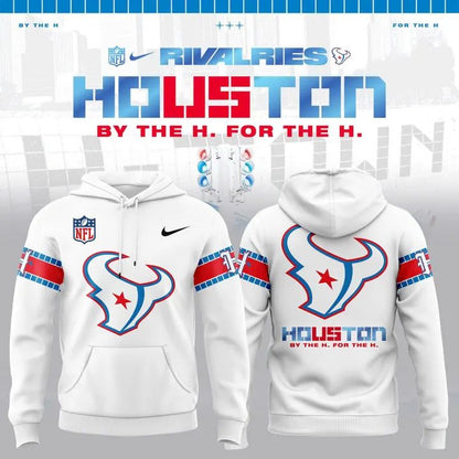 Houston Texans Rivalries By the H. For the H. 2026 Hoodie - White | TL19