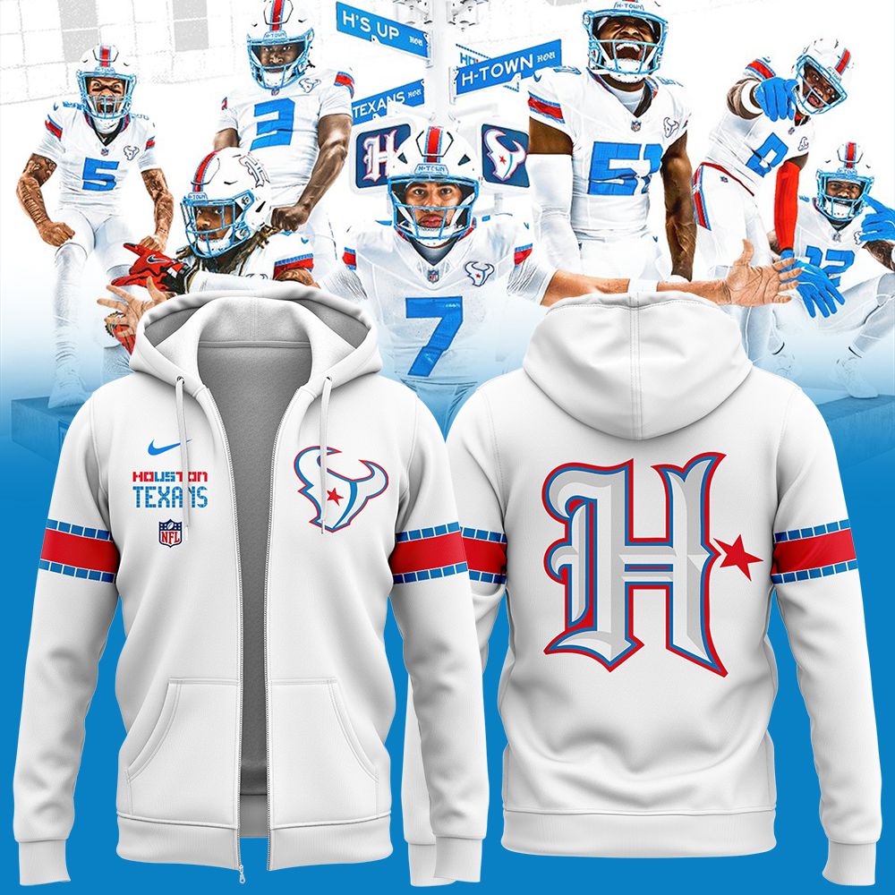 Houston Texans Rivalries By the H. For the H. 2026 Zip Hoodie  | XP16